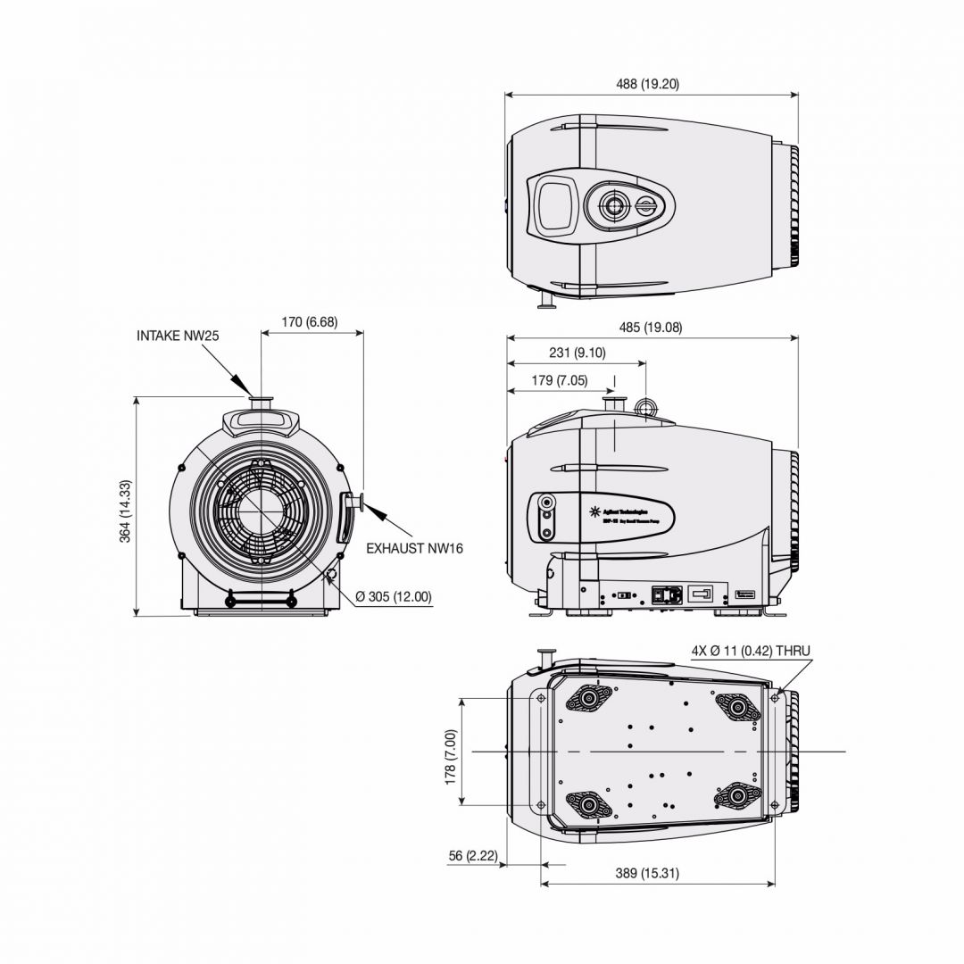 IDP-15漩涡干泵尺寸